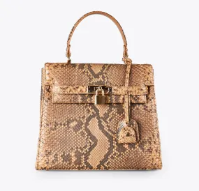 Bolso 002 Python Marrón Claro