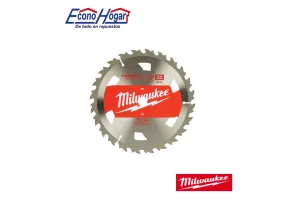 DISCO DE CORTE MADERA 7-1/4″ 24T DIENTES MILWAUKEE PARA SIERRA CIRCULAR